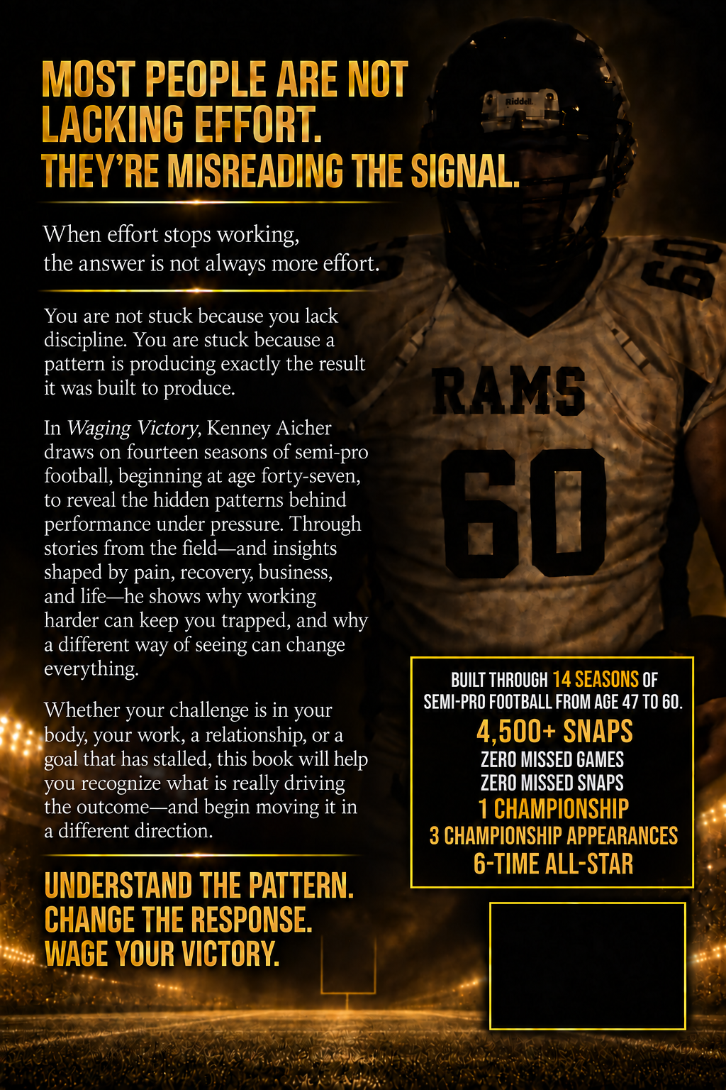 Back cover of Waging Victory